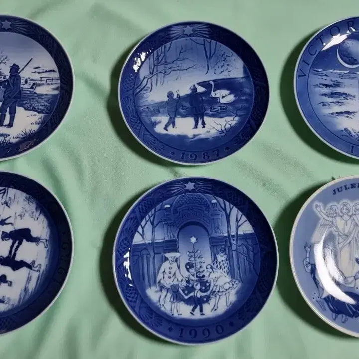 [BUNJANG] Royal Copenhagen &amp; Bing &amp; Grondahl Christmas Limited Edition Plates (Set of 6) / 영국기념품 크리스마스한정판 플래이트