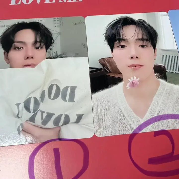 [BUNJANG] MONSTA X Shownu Lucky Draw Photocard Bundle Set / 셔누 러브미 특전 2장 일괄가격