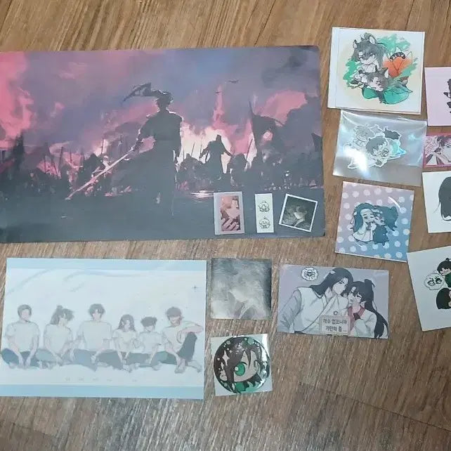 [BUNJANG] Hwasan Gihwan Goods Photo Postcard Sticker Set / 화산귀환 굿즈 사진 엽서 스티커 세트