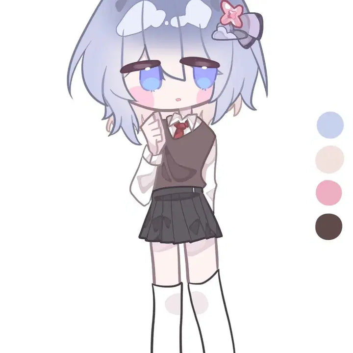 [BUNJANG] Full Body Fixed-Pose Custom Character Art Commission / 디저트먹고싶어서 열어버린 고정틀 전신 커미션