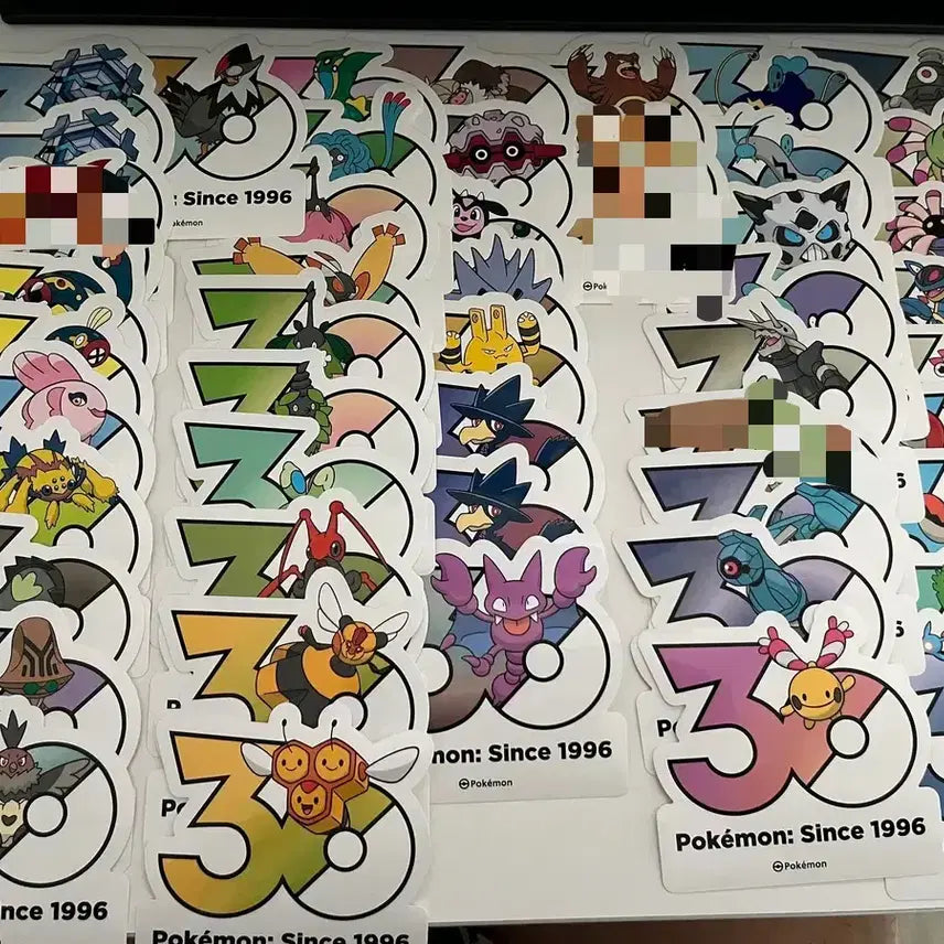 [BUNJANG] Pokemon 30th Anniversary Stickers (Generations 1-9 + Legendary) / *원가이하* [포켓몬 30주년 스티커]