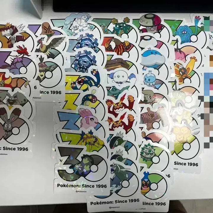 [BUNJANG] Pokemon 30th Anniversary Stickers (Generations 1-9 + Legendary) / *원가이하* [포켓몬 30주년 스티커]