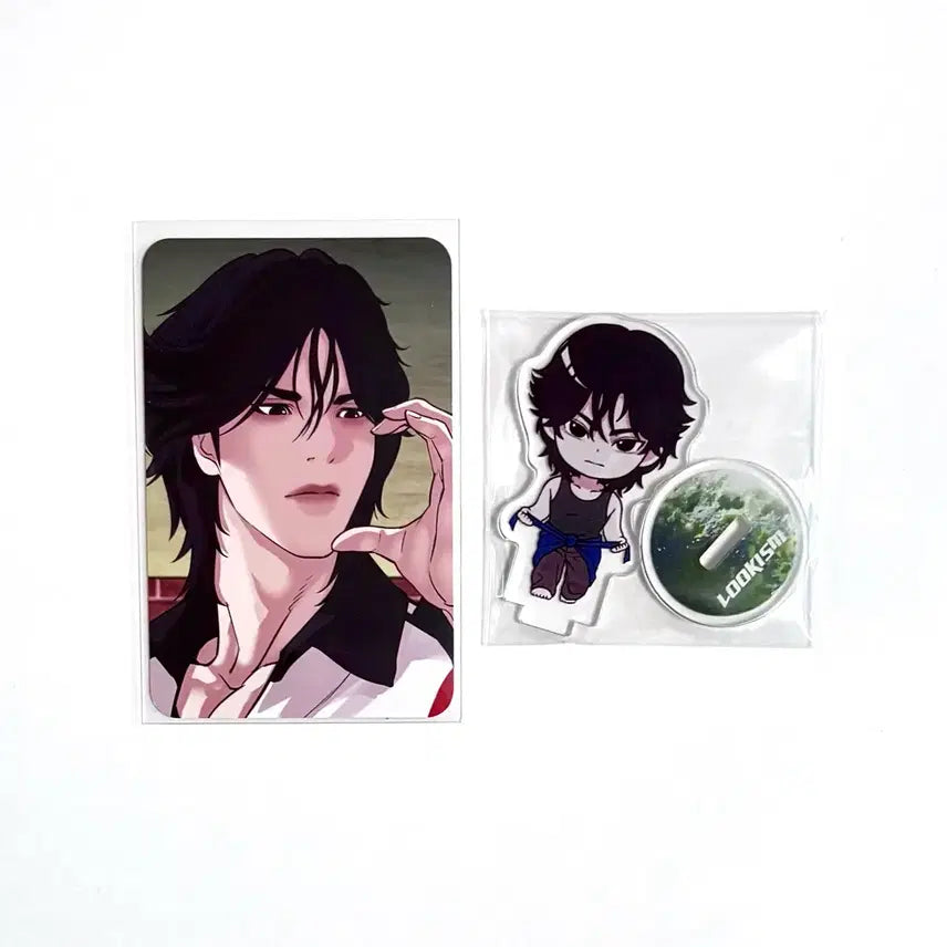 [BUNJANG] Lookism Park Hyung Suk SD Acrylic Stand + Photocard Bundle Set / 외모지상주의 외지주 육성지 천량 SD 아크릴 스탠드 + 포토카드 일괄