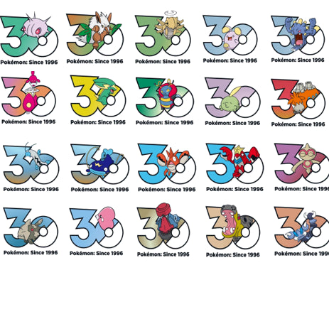 [BUNJANG] Pokemon 30th Anniversary Logo Sticker / 포켓몬 30주년 로고 스티커 원가 판매