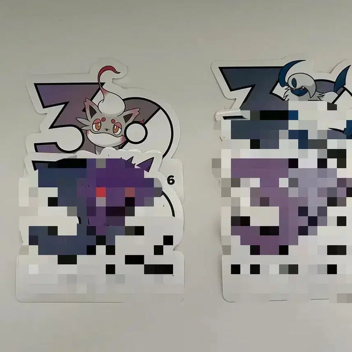 [BUNJANG] Pokemon 30th Anniversary Stickers - Absol, Zoroark, Gengar, Nidoran / 히스이 조로아, 팬텀, 냐스퍼, 앱솔 [포켓몬 30주년 스티커]