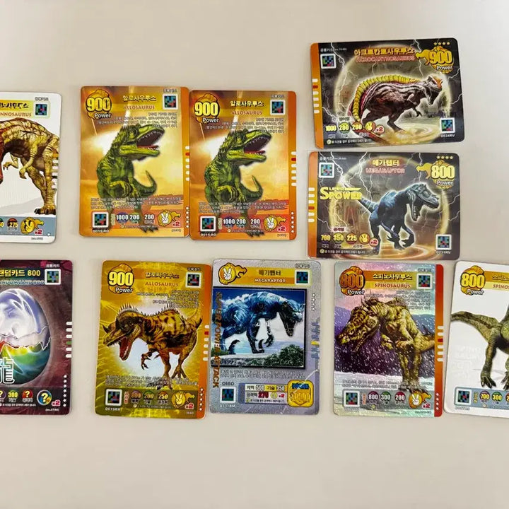 [BUNJANG] Dino King Card Set - 80 Cards Total / 공룡왕카드 레어카드 포함 80장 일괄 판매합니다.