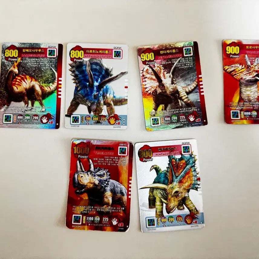 [BUNJANG] Dino King Card Set - 80 Cards Total / 공룡왕카드 레어카드 포함 80장 일괄 판매합니다.