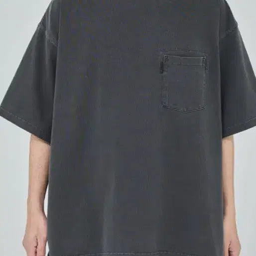 [BUNJANG] Moif Garment Dyed T-Shirt Charcoal Size 3 / 모이프 가먼트다이 차콜 티셔츠 3사이즈