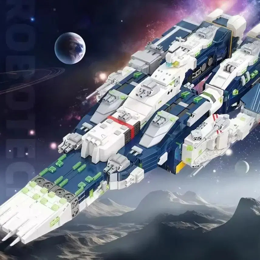 [BUNJANG] Super Dimension Fortress Macross SDF-1 Large Block Model Kit / 초시공 요새 마크로스 SDF-1 대형 블럭