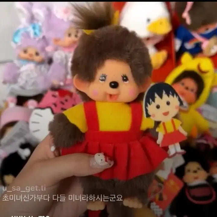 [SOLD OUT] 헬로키티 할아버지 할머니 인형 고전키티 마루코 몬치치 일괄 세트