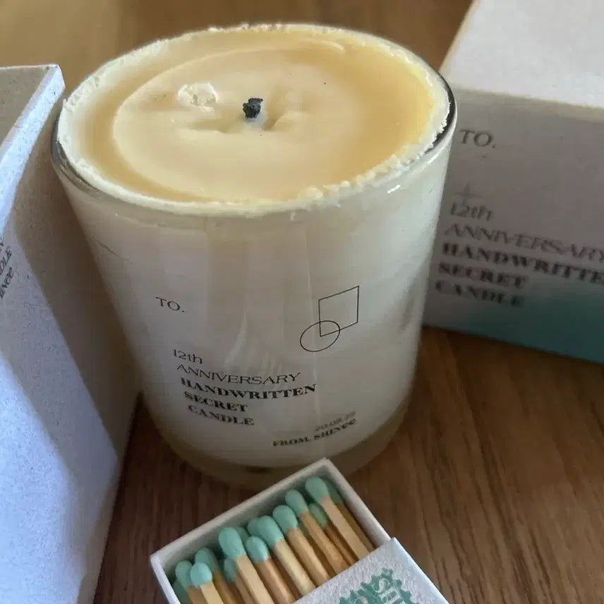 [BUNJANG] SHINee 12th Anniversary Taemin Version Candle &amp; Match Set / 샤이니 12주년 기념 캔들 성냥 세트 태민 버전