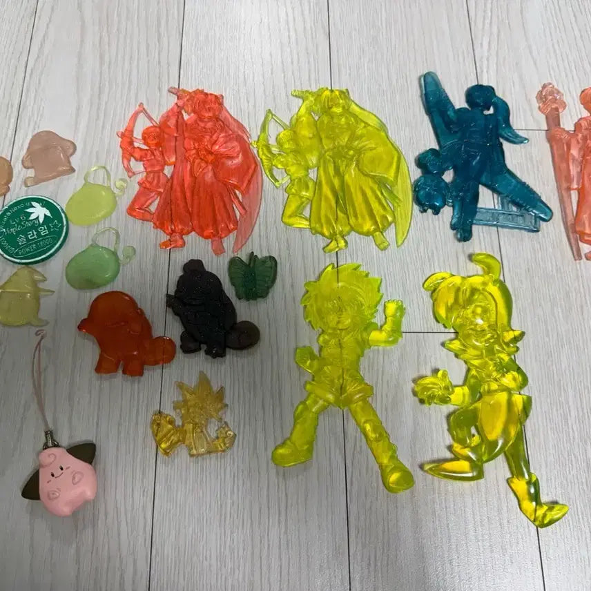 [BUNJANG] Assorted Retro Rubber Stickers (MapleStory, Inuyasha, Pokémon, Yu-Gi-Oh!) Bundle / 메이플스토리,이누야샤,포켓몬,유희왕등 고전 고무딱지