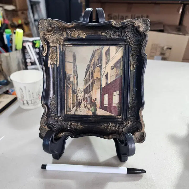 [BUNJANG] Vintage USA Plastic Frame Print 17cm x 15.5cm / USA 오래된 프라스틱 액자 17cmX15.5cm 15000원 프린트