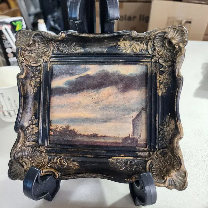 [BUNJANG] Vintage Plastic Photo Frame 17cm x 15.5cm / USA 오래된 프라스틱 액자 17cmX15.5cm 15000원 프린트
