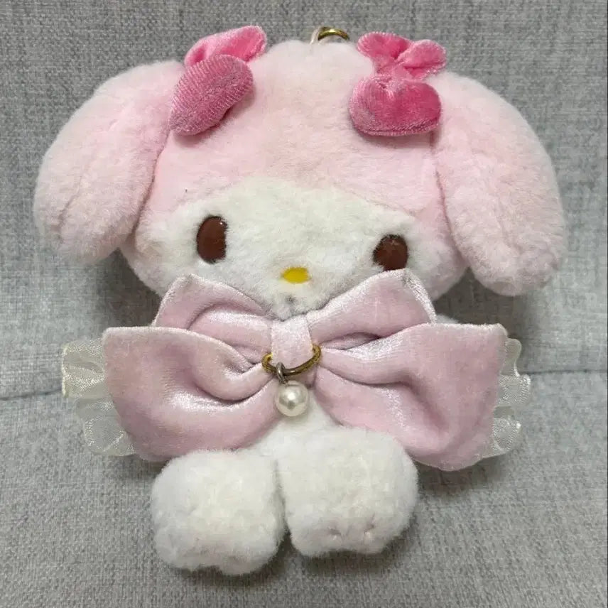 [BUNJANG] Sanrio My Melody Velour Plush Doll / (비현물) 마이멜로디 벨로아 인형