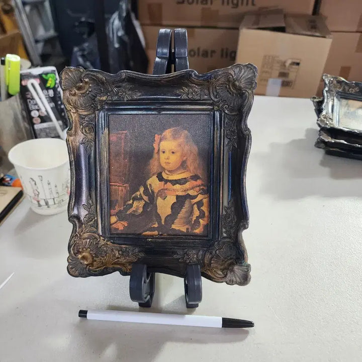 [BUNJANG] Vintage USA Plastic Frame 17cm x 15.5cm Print / USA 오래된 프라스틱 액자 17cmX15.5cm 15000원 프린트
