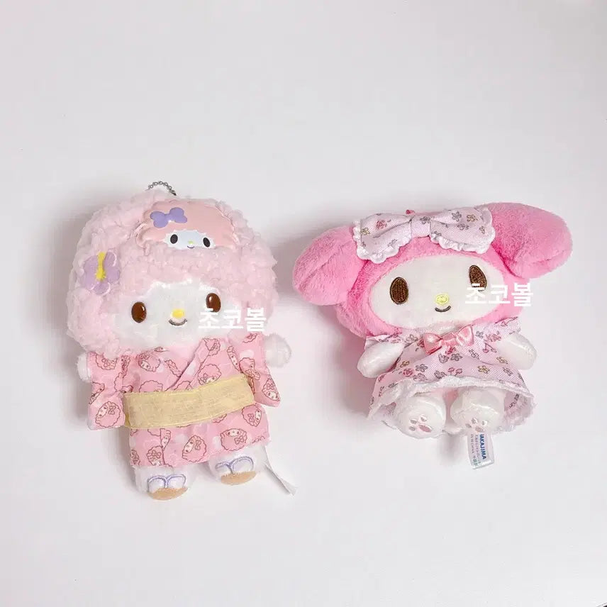 [BUNJANG] Sanrio My Melody &amp; Kimono Piano Plush Bundle Set / 산리오 마이멜로디 &amp; 기모노 피아노 인형 일괄