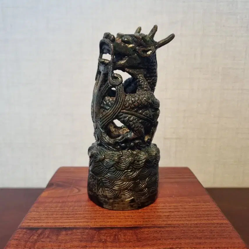 [BUNJANG] Chinese Bronze Dragon Handle Seal (Bronze) / [중국 동 기물] 동제 용뉴 전서체  낙관 인장 (전각)