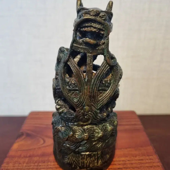[BUNJANG] Chinese Bronze Dragon Handle Seal (Bronze) / [중국 동 기물] 동제 용뉴 전서체  낙관 인장 (전각)