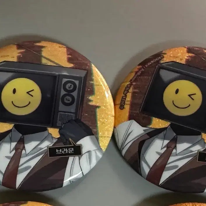 [BUNJANG] Gei Dam Chul Geun (Good Friends) Brown LD Can Badge Bundle Set / 괴담출근 괴출 브라운 착한친구 착친 LD 캔뱃지 일괄 양도