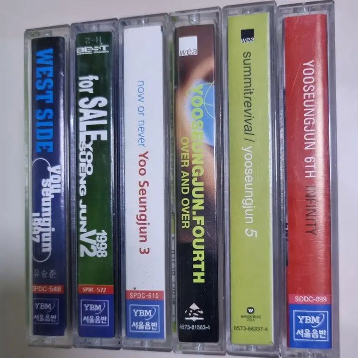 [BUNJANG] Yoo Seung Joon 1st-6th Albums Cassette Tape Set / 유승준 1-6집 (카세트테이프)