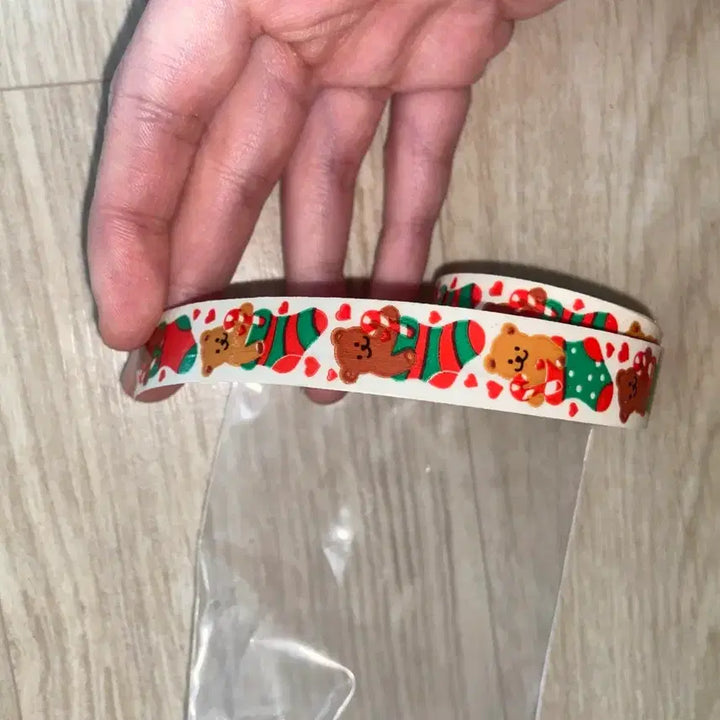 [BUNJANG] Sandy Lion Christmas Teddy Tape / 샌디라이온 크리스마스 테디 테이프
