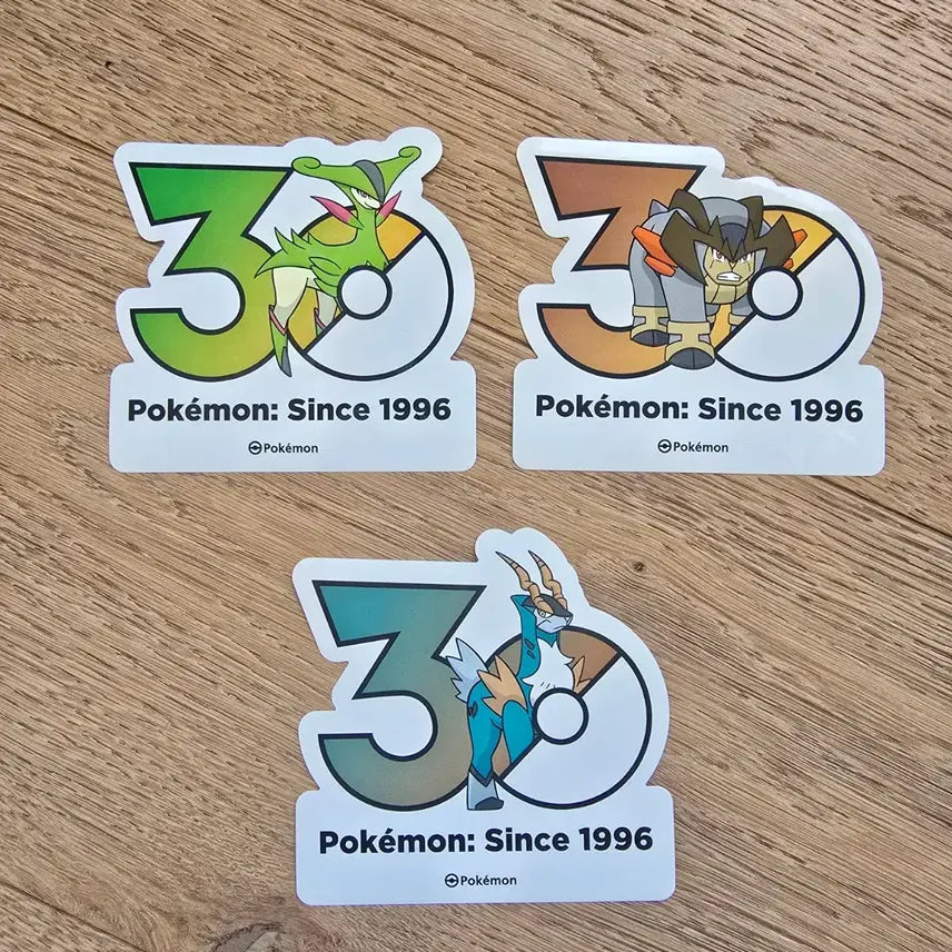[BUNJANG] Pokemon 30th Anniversary Logo Sticker Set / 포켓몬 30주년 로고 스티커 세트 판매