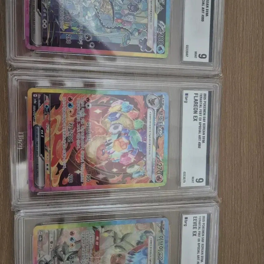[BUNJANG] Pokemon Card Eevee Set Graded 9 Mint Condition / 포켓몬카드 9등급 이브이세트