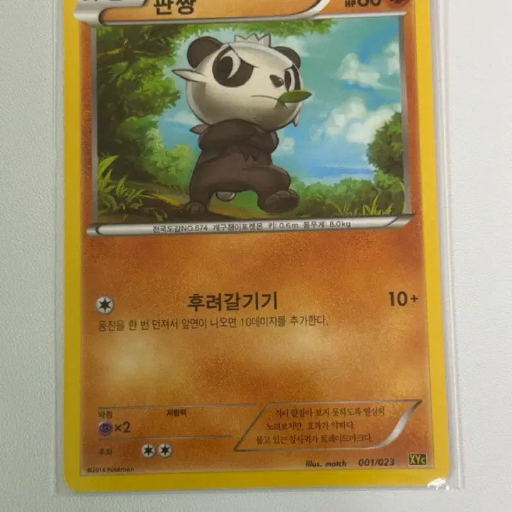 [BUNJANG] Pokemon Card Panchan XYc 001/023 / 포켓몬카드 판짱 XYc 001/023