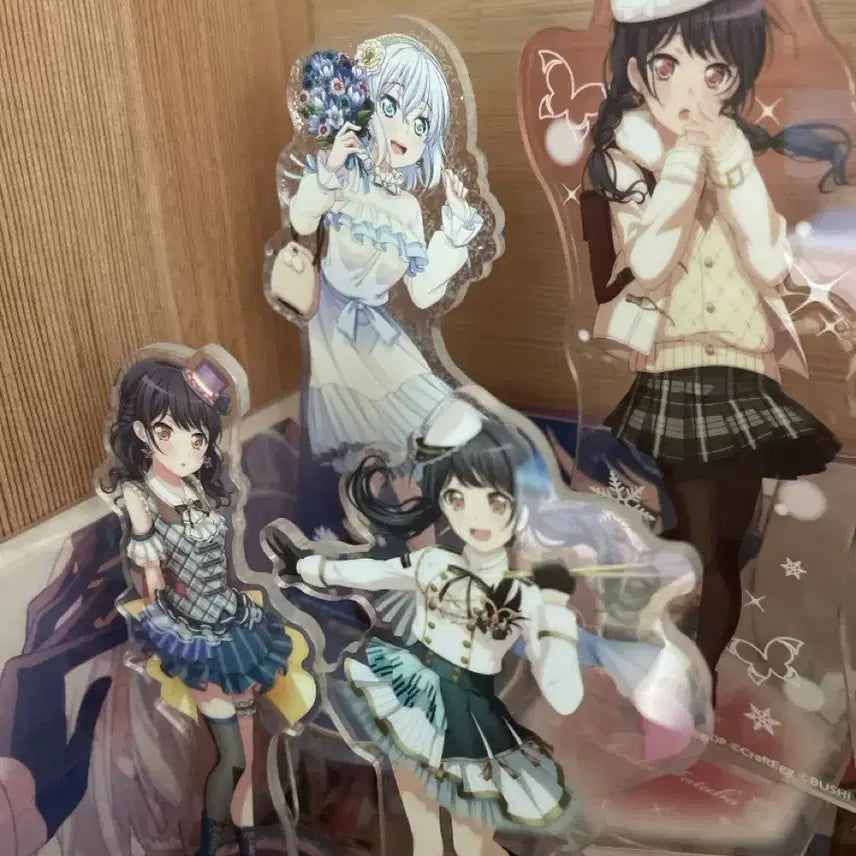 [BUNJANG] BanG Dream! Tsukushi Mashiro Acrylic Standee Set / 뱅드림 마시로 츠쿠시 아크릴 색지