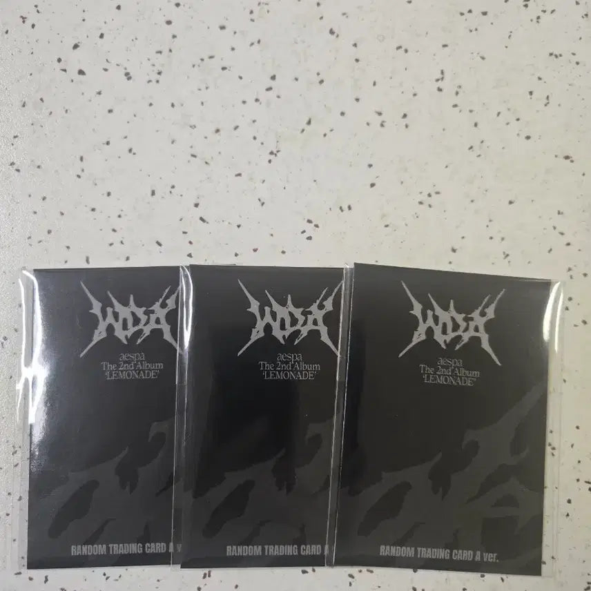 [BUNJANG] Aespa Lemonade Ver A Trading Cards Bundle Set / 에스파 레모네이드 A버전 트레카 3개 일괄판매