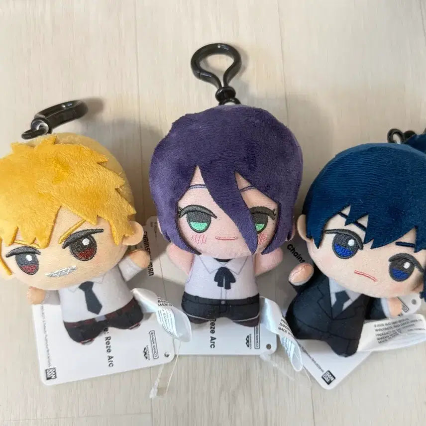 [BUNJANG] Chainsaw Man Chibi Plush Bundle Set / 체인소맨 치비구루미 덴지 레제 아키 일괄