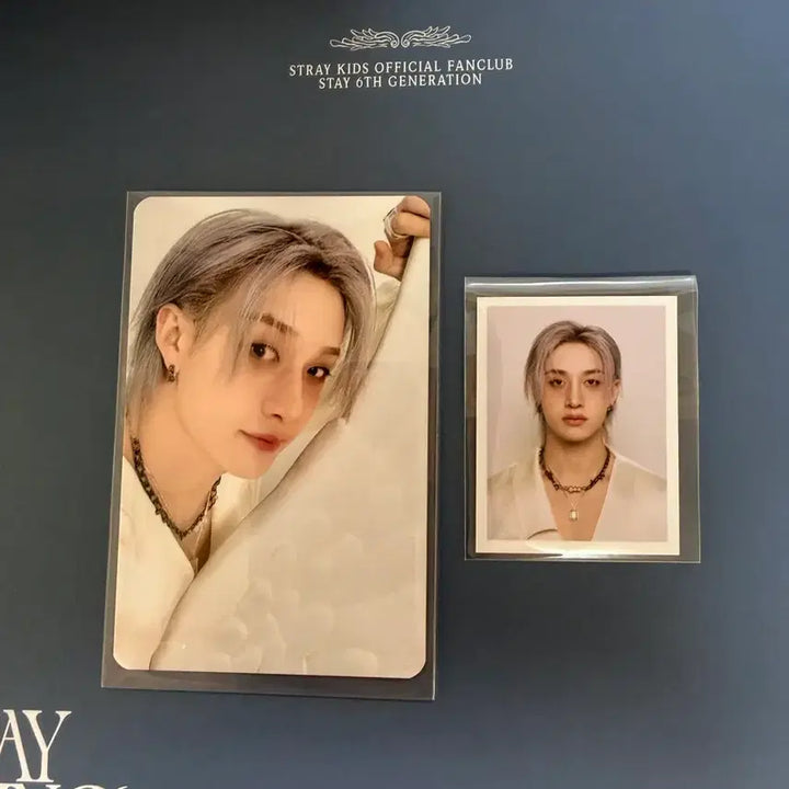[BUNJANG] Stray Kids Bang Chan Photocard + Double-Sided Photo Set / 스트레이키즈 스테이 6기 키트 방찬 포카+양면증사