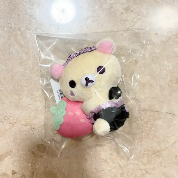 [BUNJANG] San-X Rilakkuma Strawberry Devil Mascot Plush / 코리락쿠마 산엑스 딸기 소악마 마스코트 인형