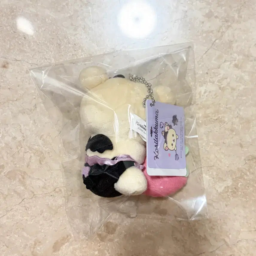 [BUNJANG] San-X Rilakkuma Strawberry Devil Mascot Plush / 코리락쿠마 산엑스 딸기 소악마 마스코트 인형
