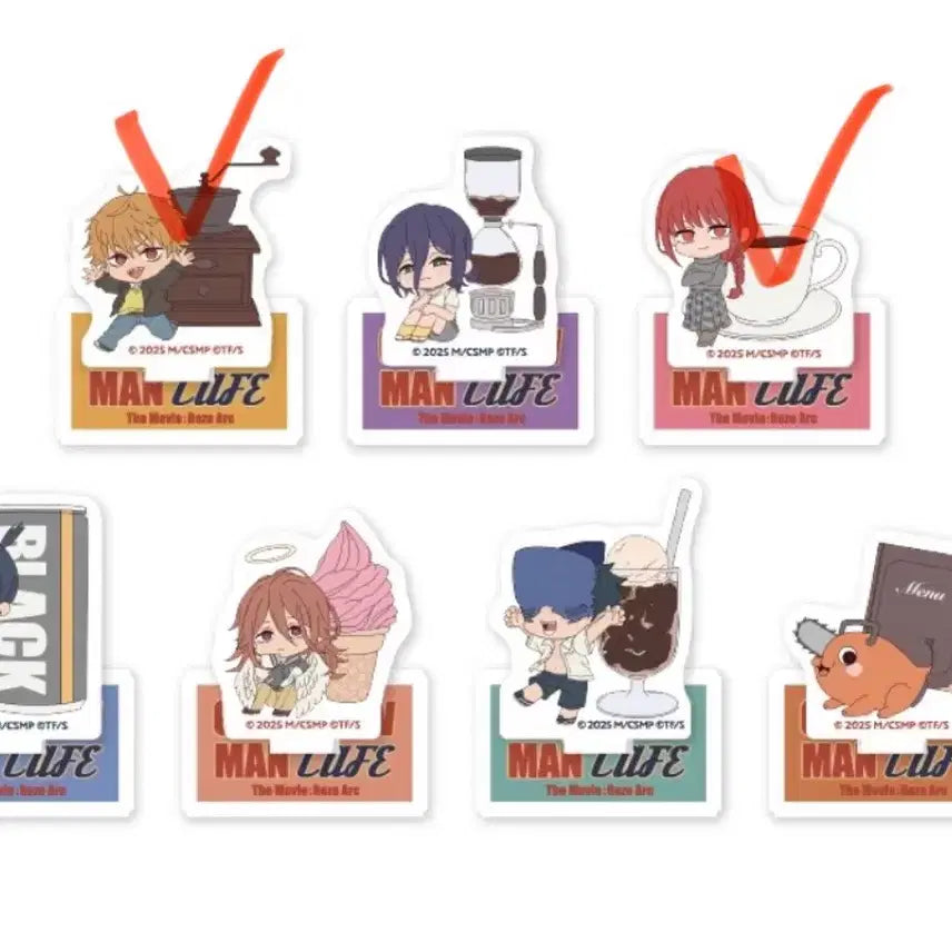 [BUNJANG] Chainsaw Man Denji &amp; Makima SD Acrylic Standee / 체인소맨 카페 덴지,마키마 sd아크릴스탠드.