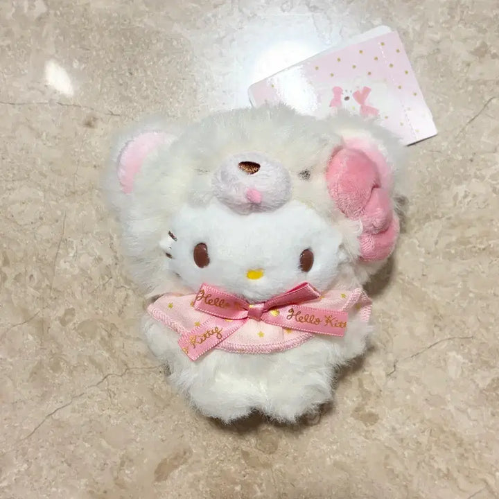 [BUNJANG] Sanrio Kitty Kuma Mascot Keychain Doll / 산리오 키티 쿠마 마스코트 키링 인형 정품 쿠마키티