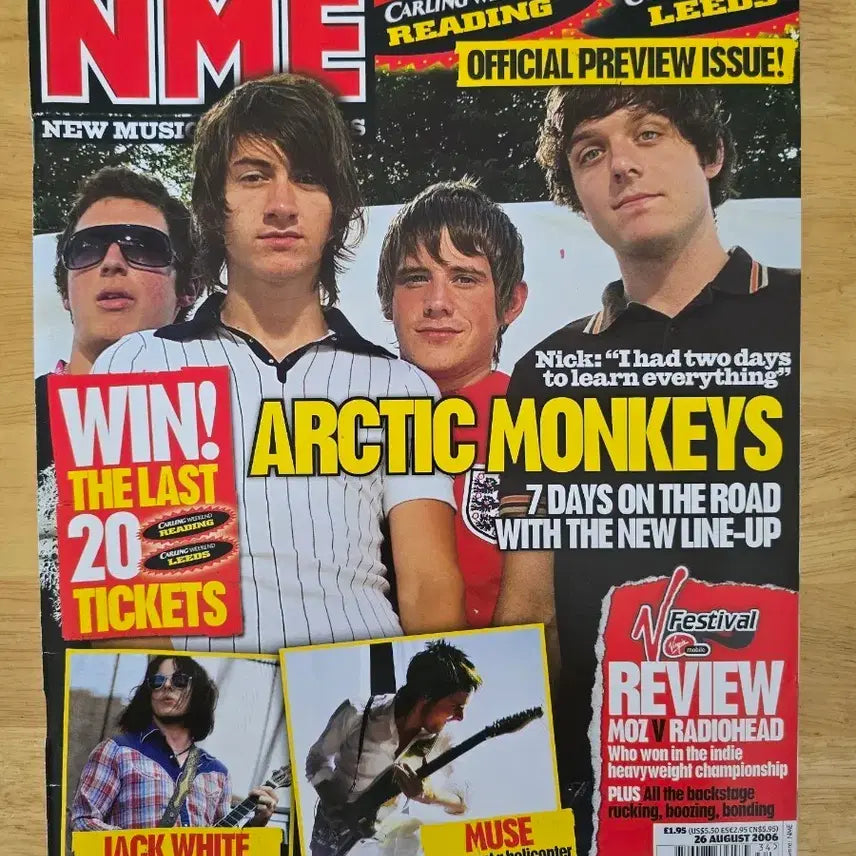 [BUNJANG] Arctic Monkeys NME Magazine August 2006 / 매거진 Arctic Monkeys 아틱 몽키즈 NME 매거진