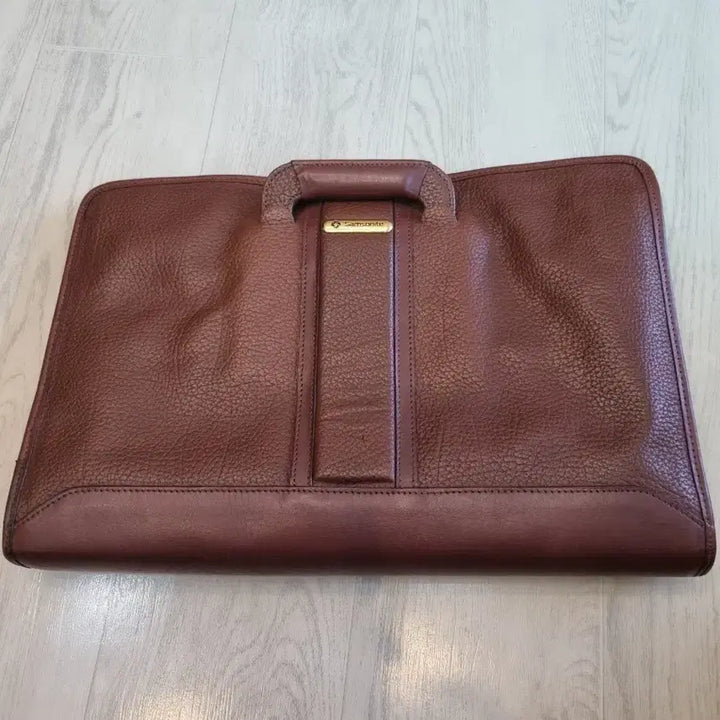 [BUNJANG] Samsonite Briefcase Leather Document Laptop Bag / 쎔소나이트 브리브케이스 가죽서류 노트북가방