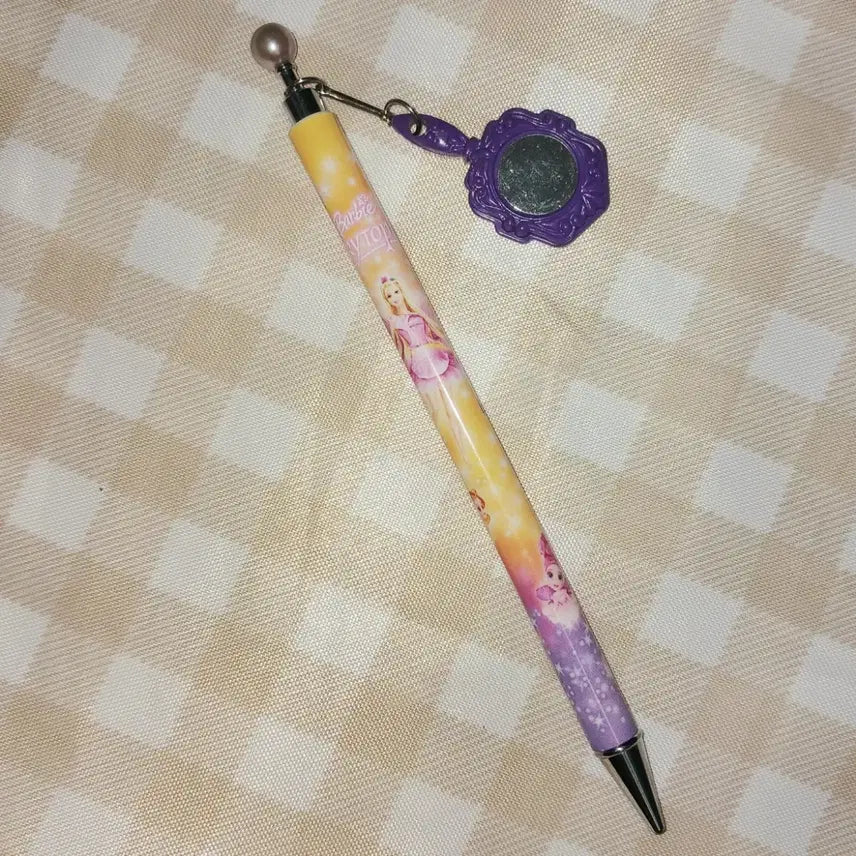 [BUNJANG] Barbie Fairytopia Mirror Charm Mechanical Pencil / 바비 Barbie 페어리토피아 거울 참 샤프 고전문구