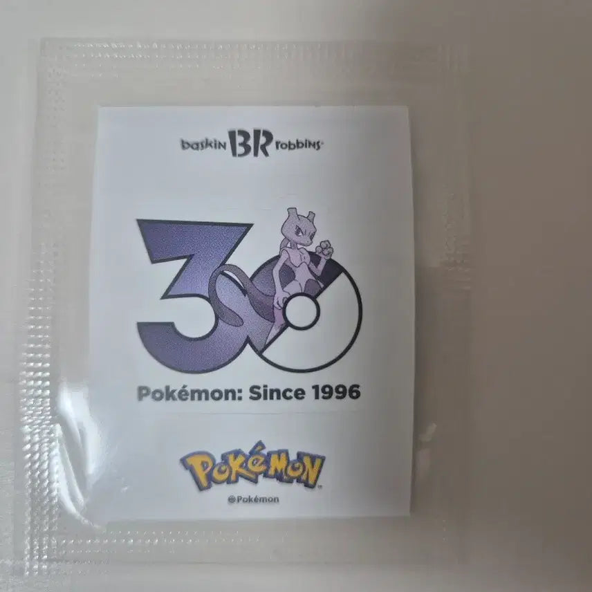 [BUNJANG] Baskin Robbins Pokémon Mewtwo Sticker Set / 배라 30주년 스티커 포켓몬 뮤츠 배스킨라빈스 포켓몬스터