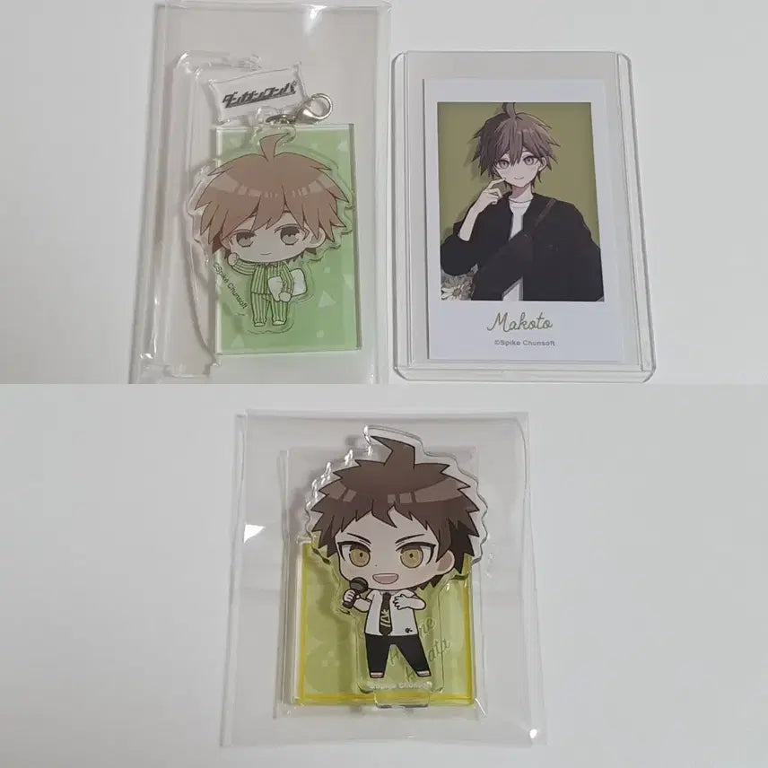 [BUNJANG] Danganronpa Nagito Hinata Acrylic Stand &amp; Cheki Set / 단간론파 나에기 히나타 유라유라 라운드원 SD 아크릴 스탠드 사복 체키