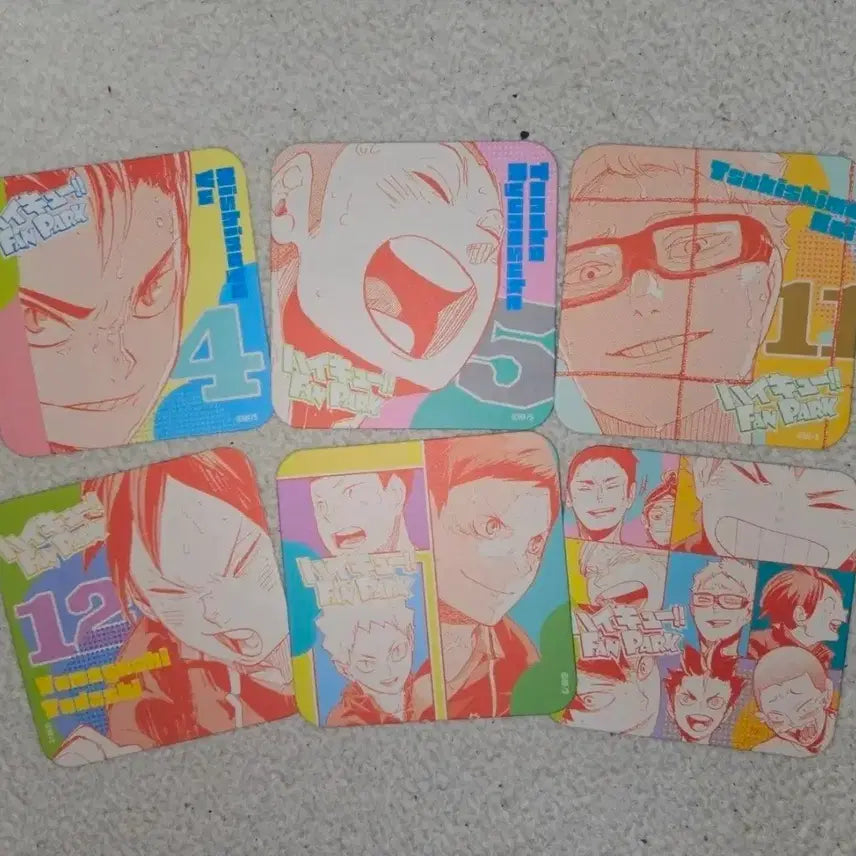 [BUNJANG] Haikyu!! Fanpark Coaster Set / 하이큐 팬파크 코스터 세트 학교별 판매 오이카와 츠키 사쿠사