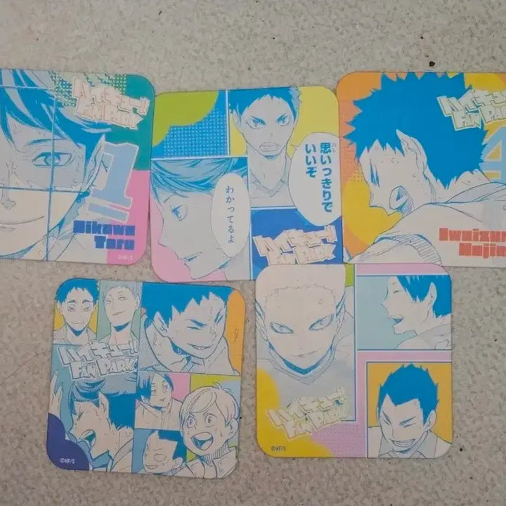 [BUNJANG] Haikyu!! Fanpark Coaster Set / 하이큐 팬파크 코스터 세트 학교별 판매 오이카와 츠키 사쿠사