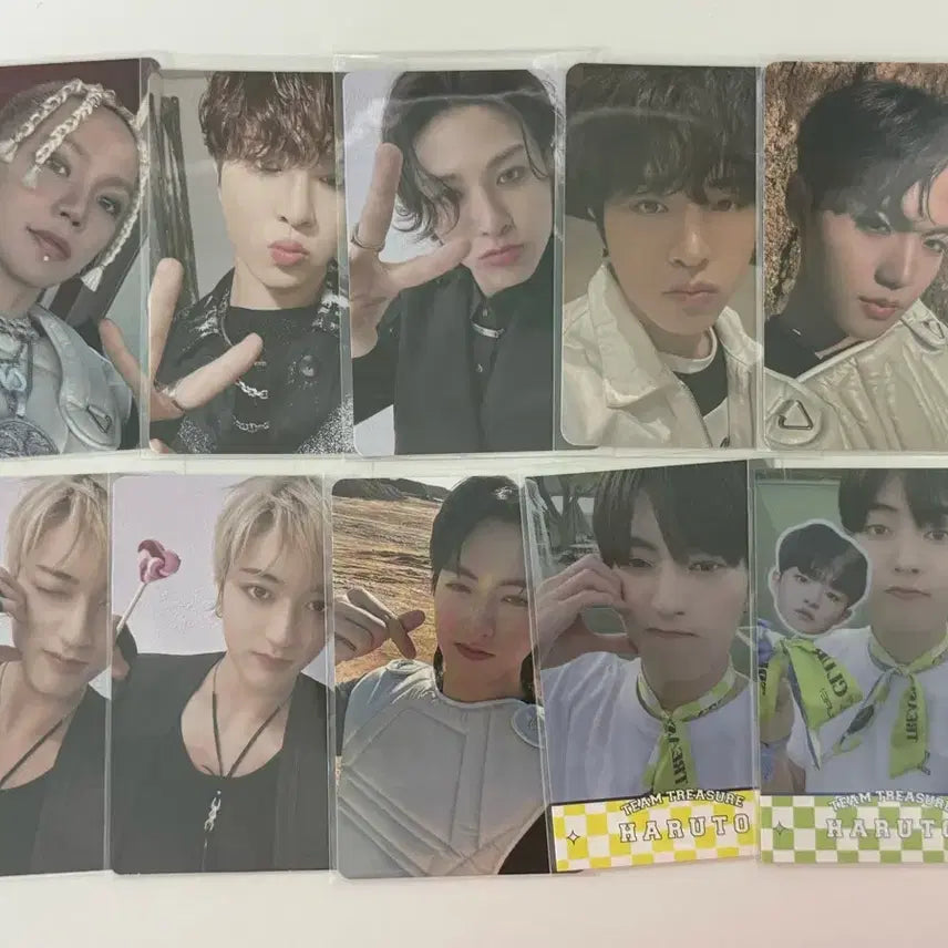 [BUNJANG] TREASURE Haruto, So Jung Hwan, Choi Hyun Suk Photocard Bundle Set / 트레저 하루토 소정환 최현석 포카 트레카 미공포 양도
