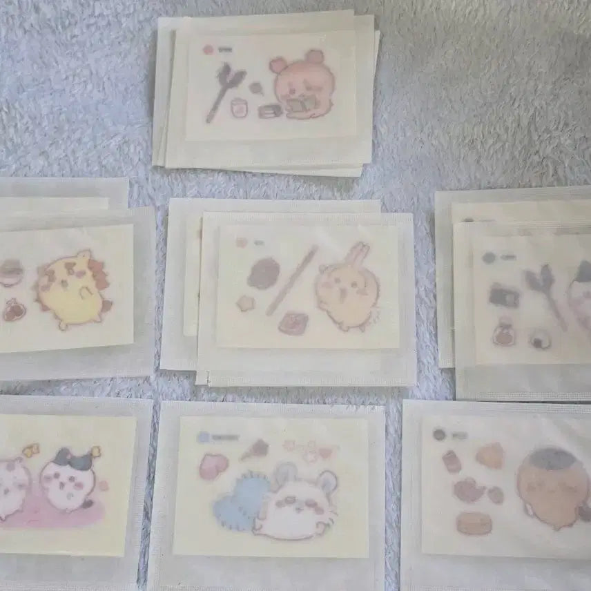 [BUNJANG] Cheeky Friends &amp; Tiny Animals Ttibu Seal Bundle Set / 올리브영 치이카와 먼작귀 띠부씰 일괄