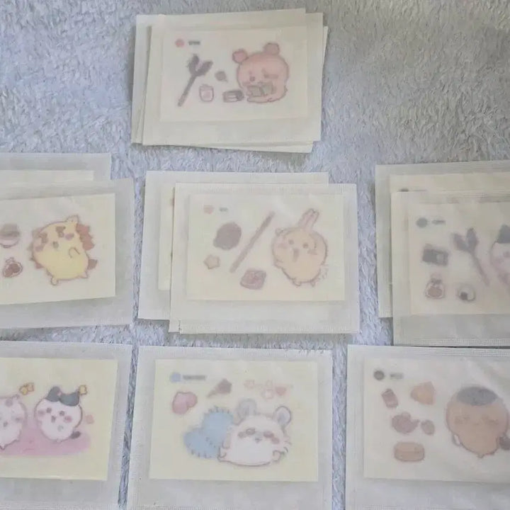 [BUNJANG] Cheeky Friends &amp; Tiny Animals Ttibu Seal Bundle Set / 올리브영 치이카와 먼작귀 띠부씰 일괄