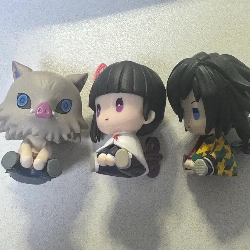 [BUNJANG] Demon Slayer Giyuu Inosuke Kanao Spring Gacha Figures Bundle Set / 귀멸의 칼날 귀칼 기유 이노스케 카나오 태엽 가챠 피규어 급처 일괄