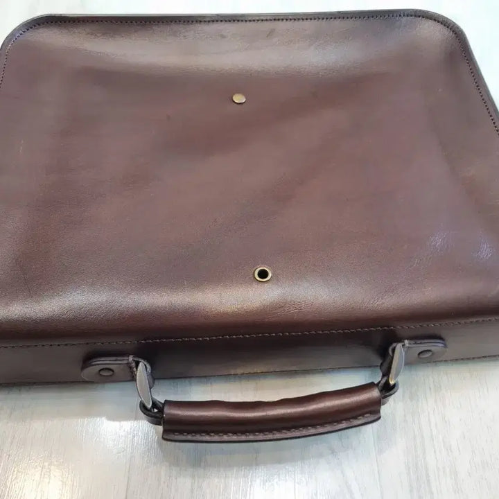 [BUNJANG] Briv Briefcase/Document Laptop Bag in Brown Leather / 브라운가죽  브리브케이스/서류 노트북가방