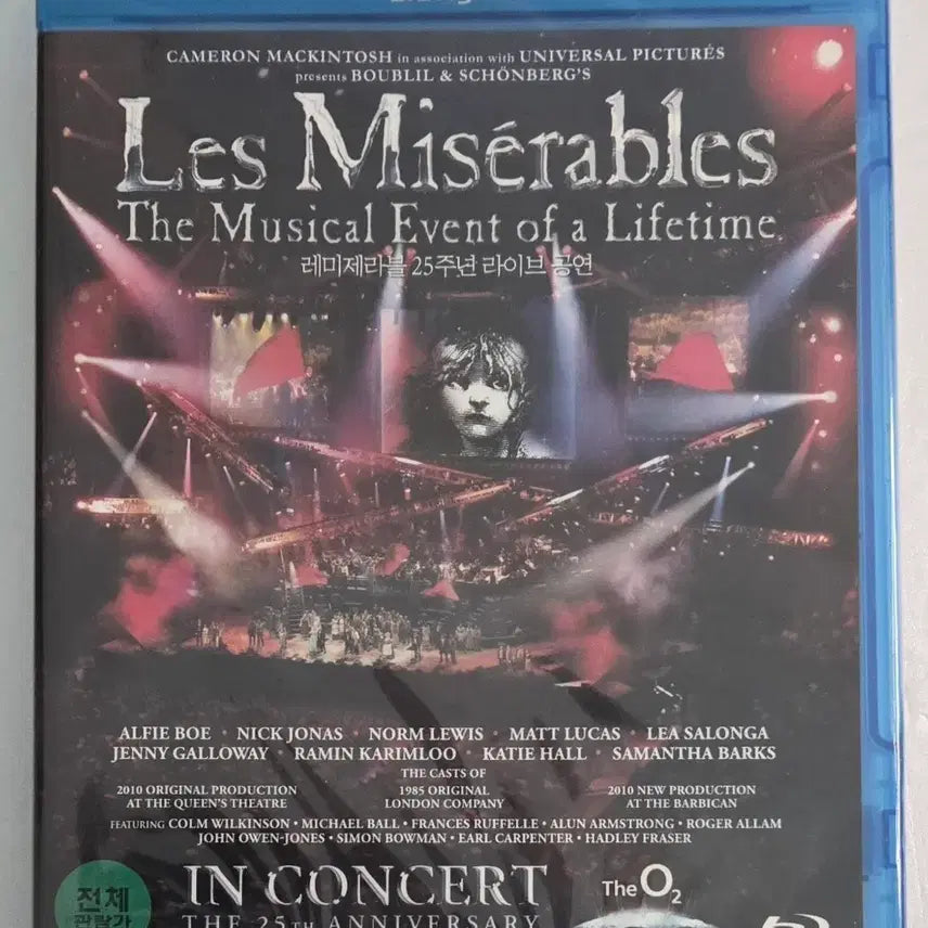 [BUNJANG] Les Misérables 25th Anniversary London O2 Arena Live Performance Blu-ray (Sealed) / 레미제라블 25주년 기념 라이브 공연 블루레이(미개봉)